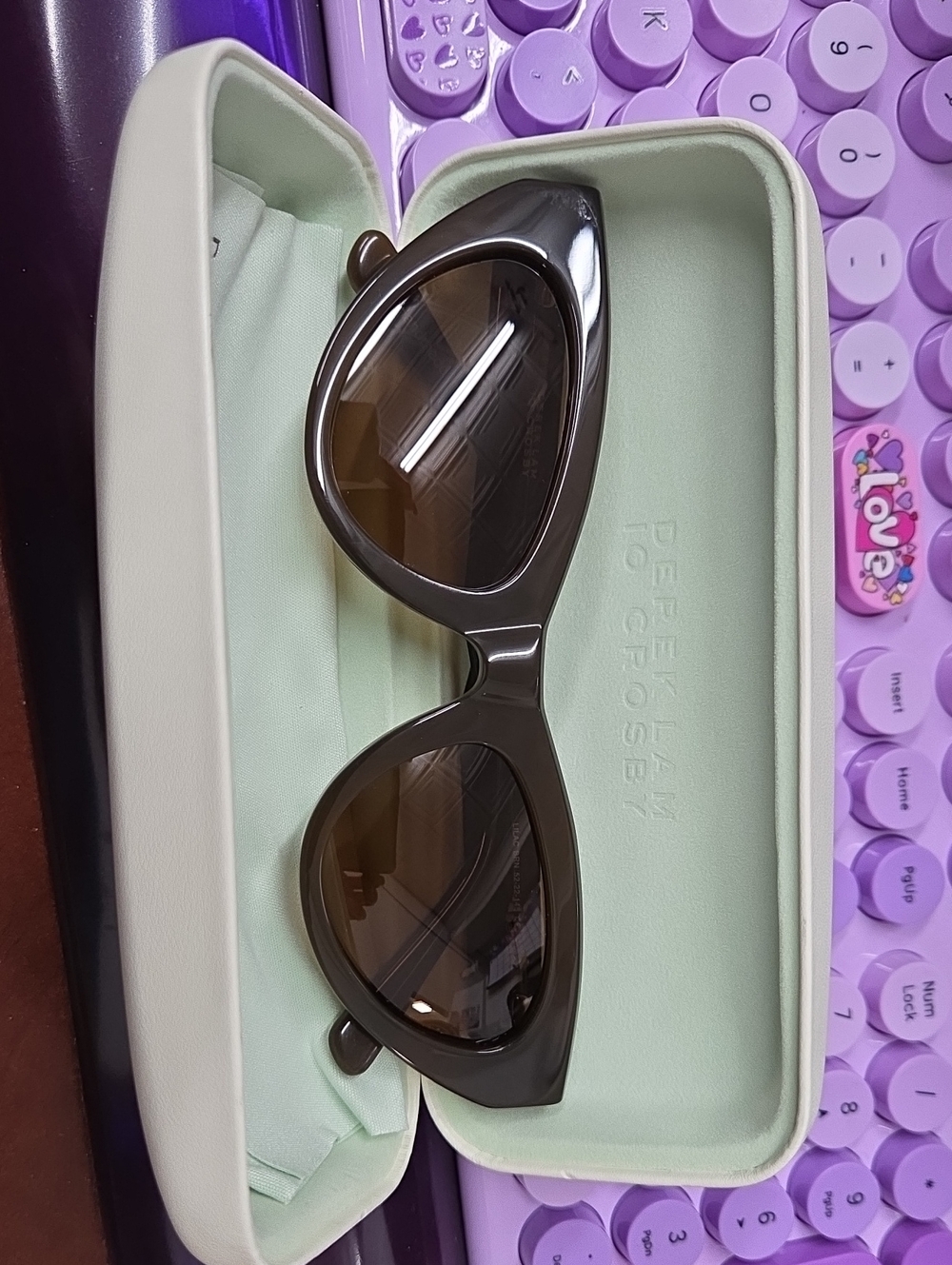Derek Lam Brown Cat-Eye Sunglasses